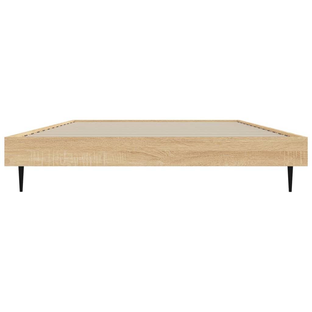 Bettgestell ohne Matratze Sonoma-Eiche 100x200 cm Holzwerkstoff