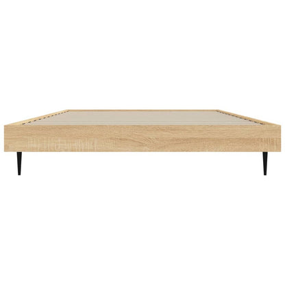 Bettgestell ohne Matratze Sonoma-Eiche 100x200 cm Holzwerkstoff