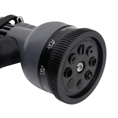 Gartenschlauch mit Sprühdüse Silbern 0,6" 15 m Edelstahl