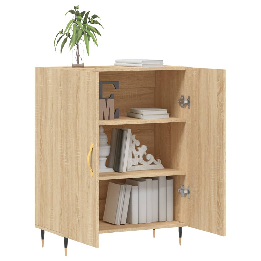 Sideboard Sonoma-Eiche 69,5x34x90 cm Holzwerkstoff