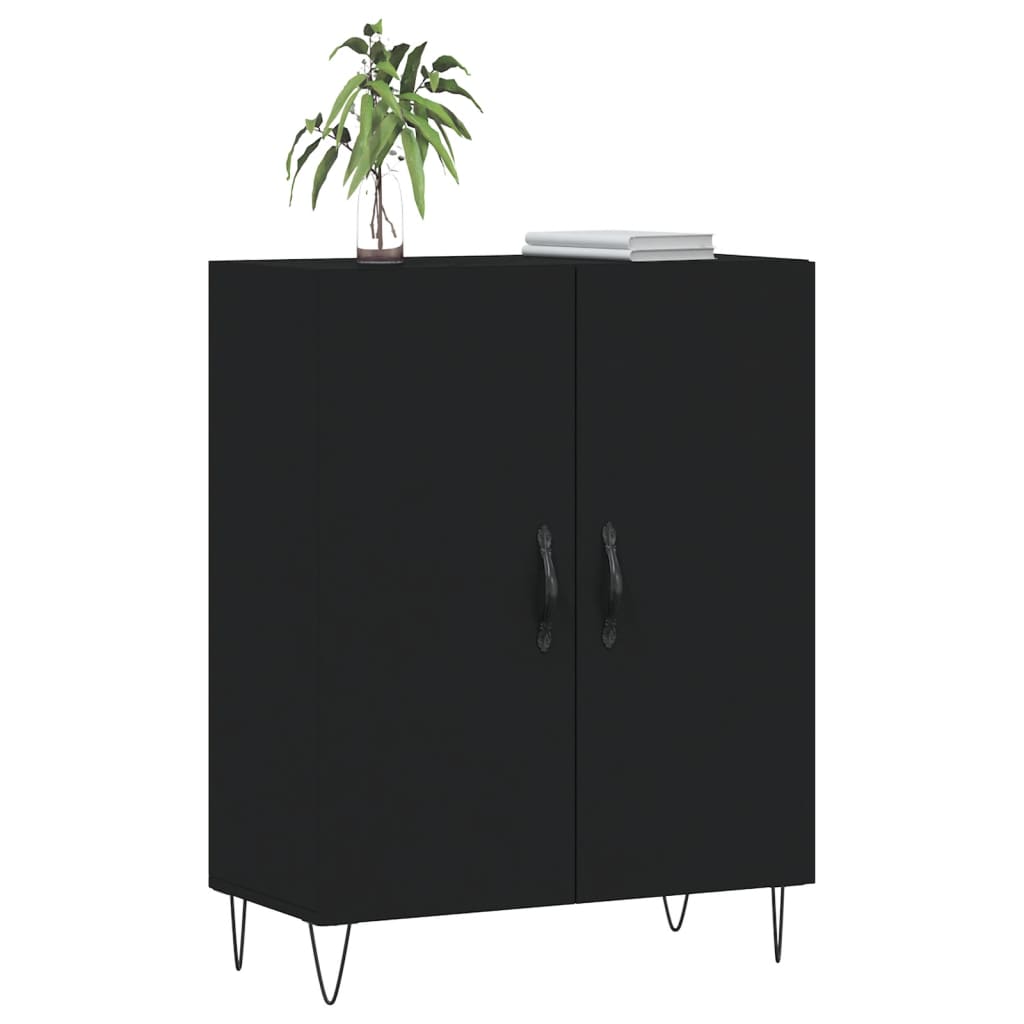 Sideboard Schwarz 69,5x34x90 cm Holzwerkstoff