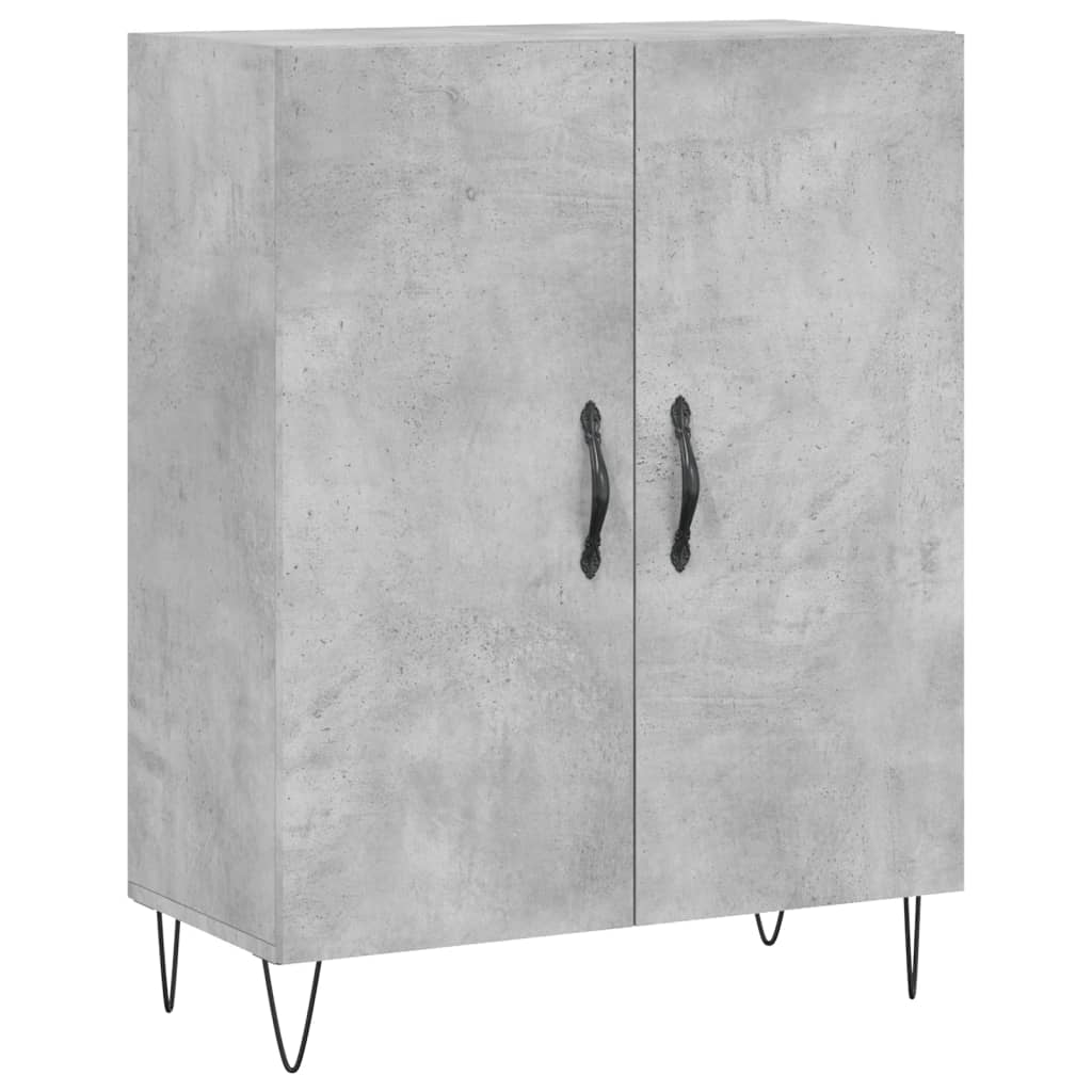 Sideboard Betongrau 69,5x34x90 cm Holzwerkstoff