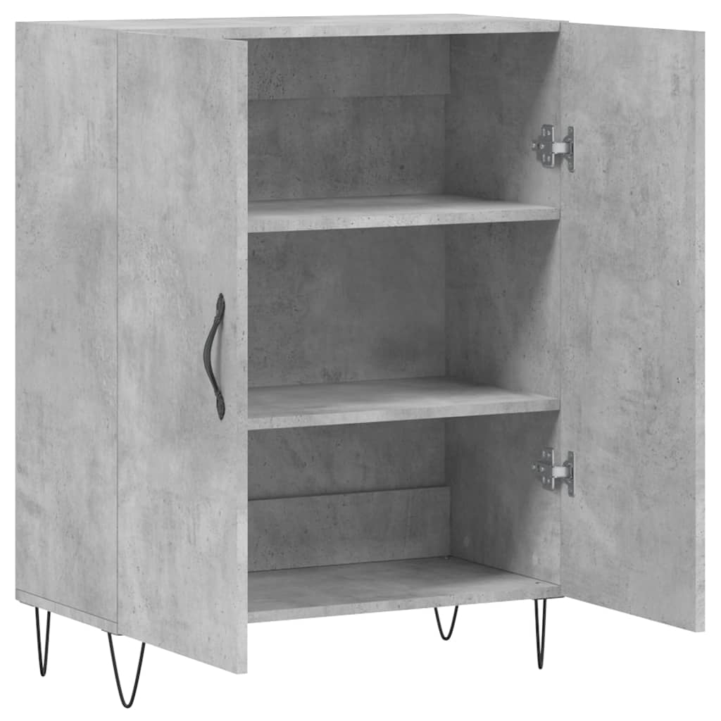 Sideboard Betongrau 69,5x34x90 cm Holzwerkstoff