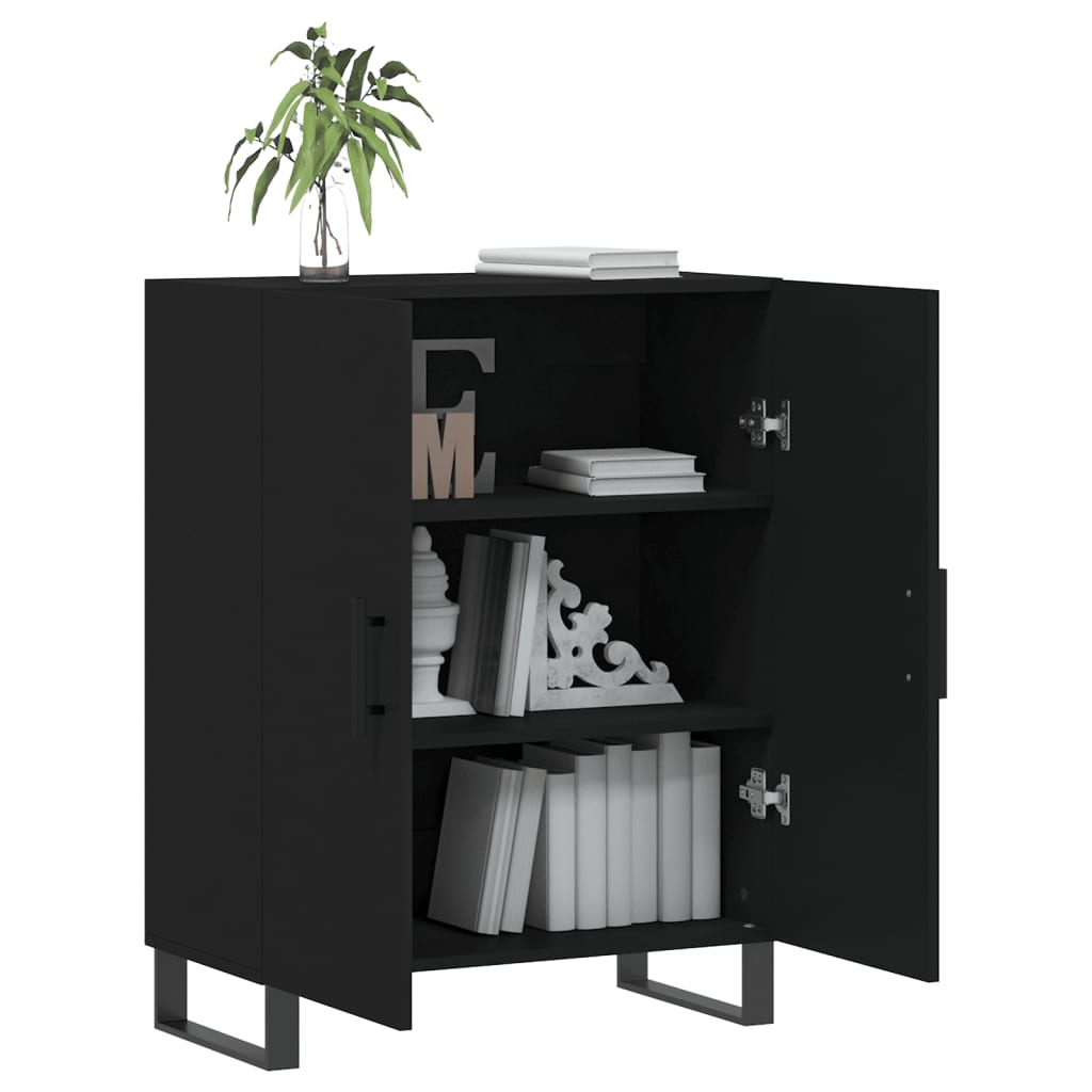 Sideboard Schwarz 69,5x34x90 cm Holzwerkstoff