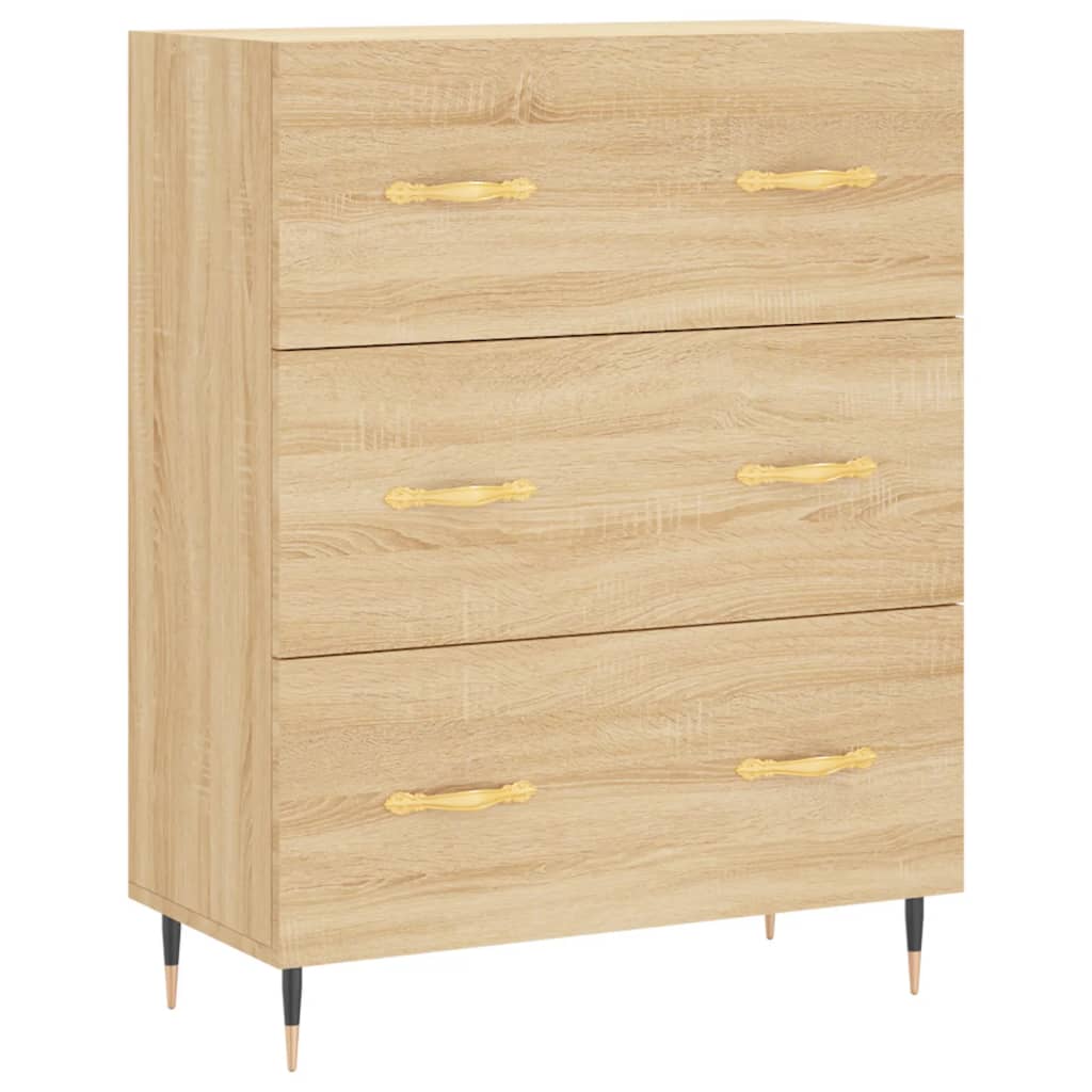 Sideboard Sonoma-Eiche 69,5x34x90 cm Holzwerkstoff