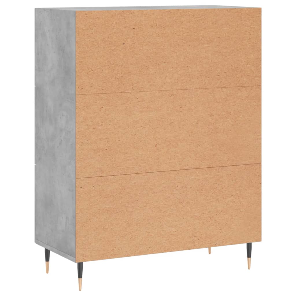 Sideboard Betongrau 69,5x34x90 cm Holzwerkstoff