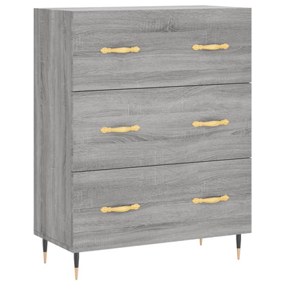 Sideboard Grau Sonoma 69,5x34x90 cm Holzwerkstoff