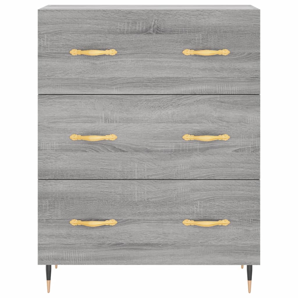 Sideboard Grau Sonoma 69,5x34x90 cm Holzwerkstoff