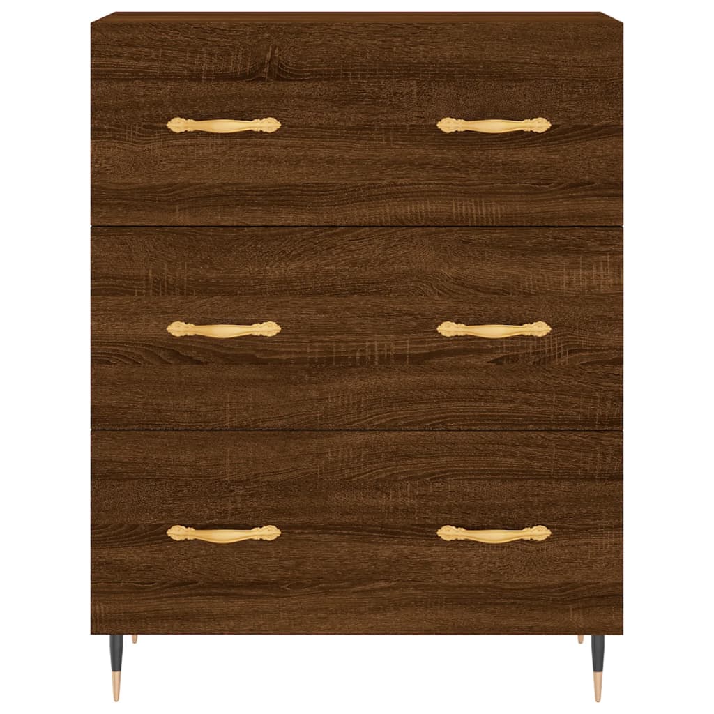 Sideboard Braun Eichen-Optik 69,5x34x90 cm Holzwerkstoff