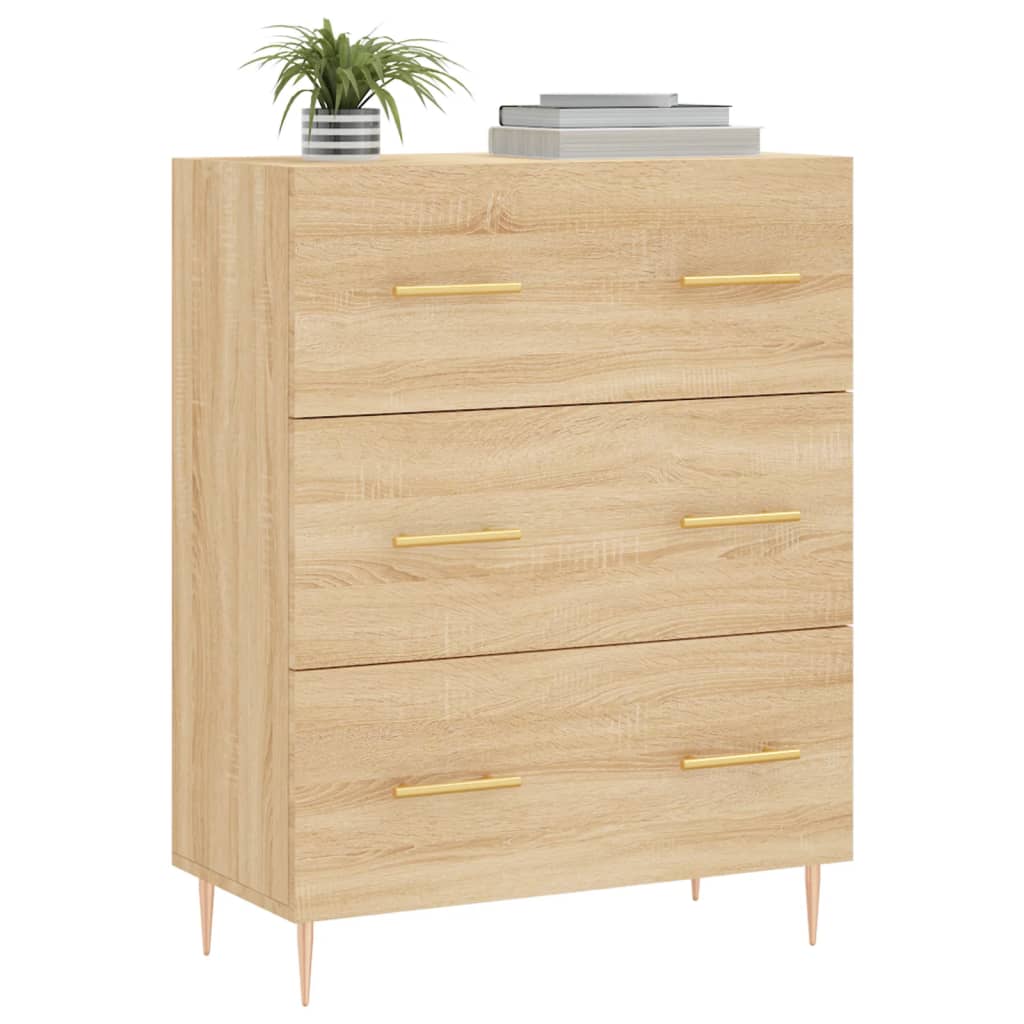 Sideboard Sonoma-Eiche 69,5x34x90 cm Holzwerkstoff