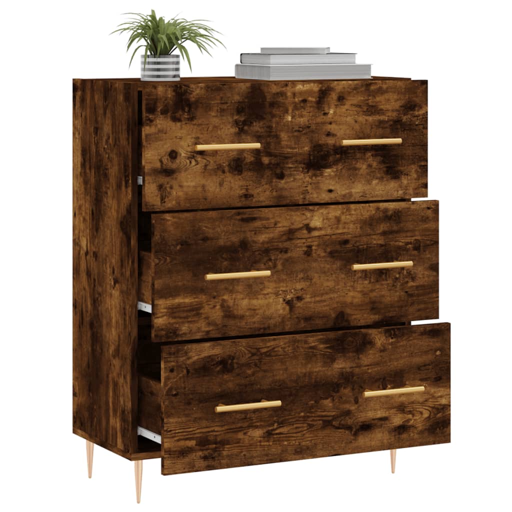 Sideboard Räuchereiche 69,5x34x90 cm Holzwerkstoff