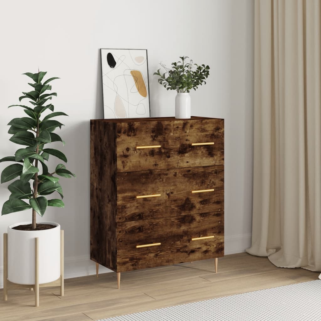 Sideboard Räuchereiche 69,5x34x90 cm Holzwerkstoff