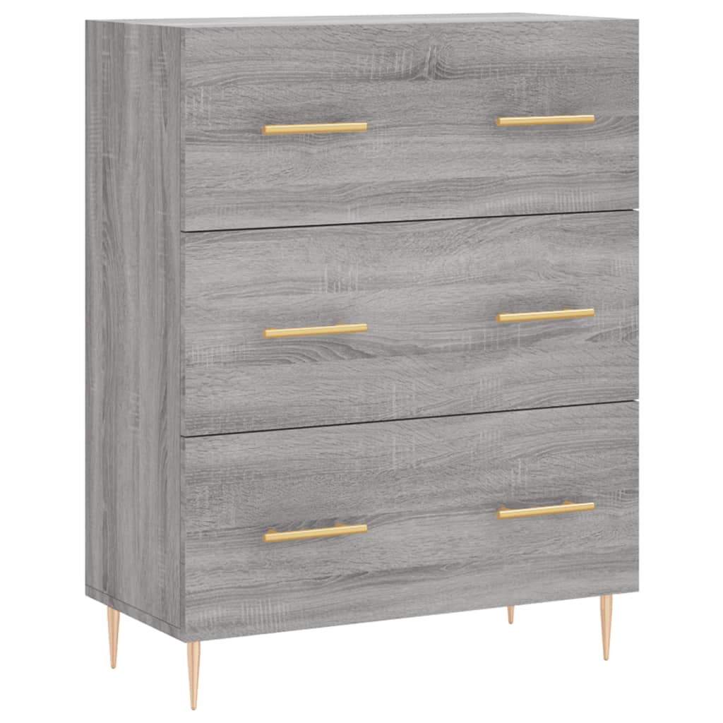 Sideboard Grau Sonoma 69,5x34x90 cm Holzwerkstoff