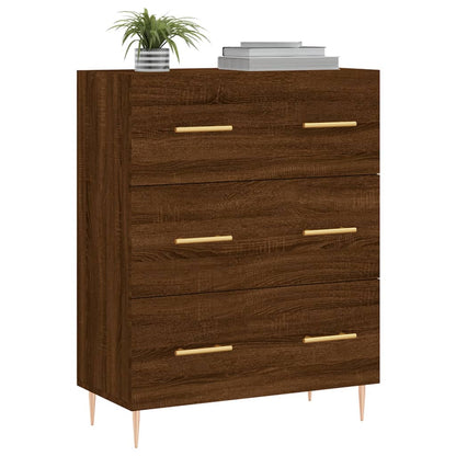 Sideboard Braun Eichen-Optik 69,5x34x90 cm Holzwerkstoff