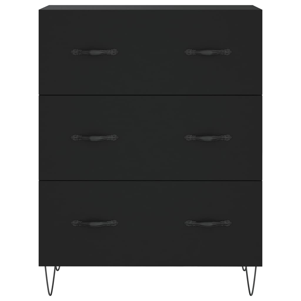 Sideboard Schwarz 69,5x34x90 cm Holzwerkstoff