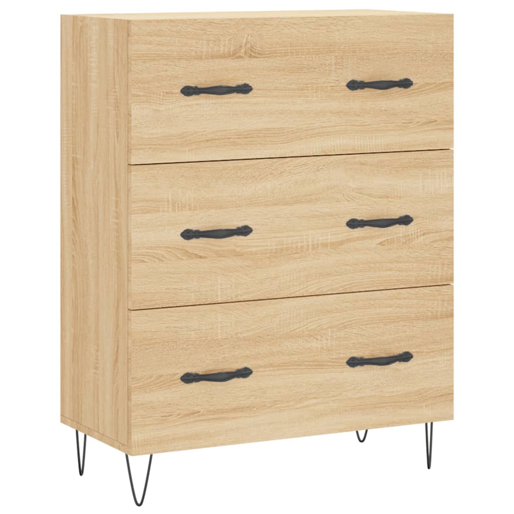 Sideboard Sonoma-Eiche 69,5x34x90 cm Holzwerkstoff