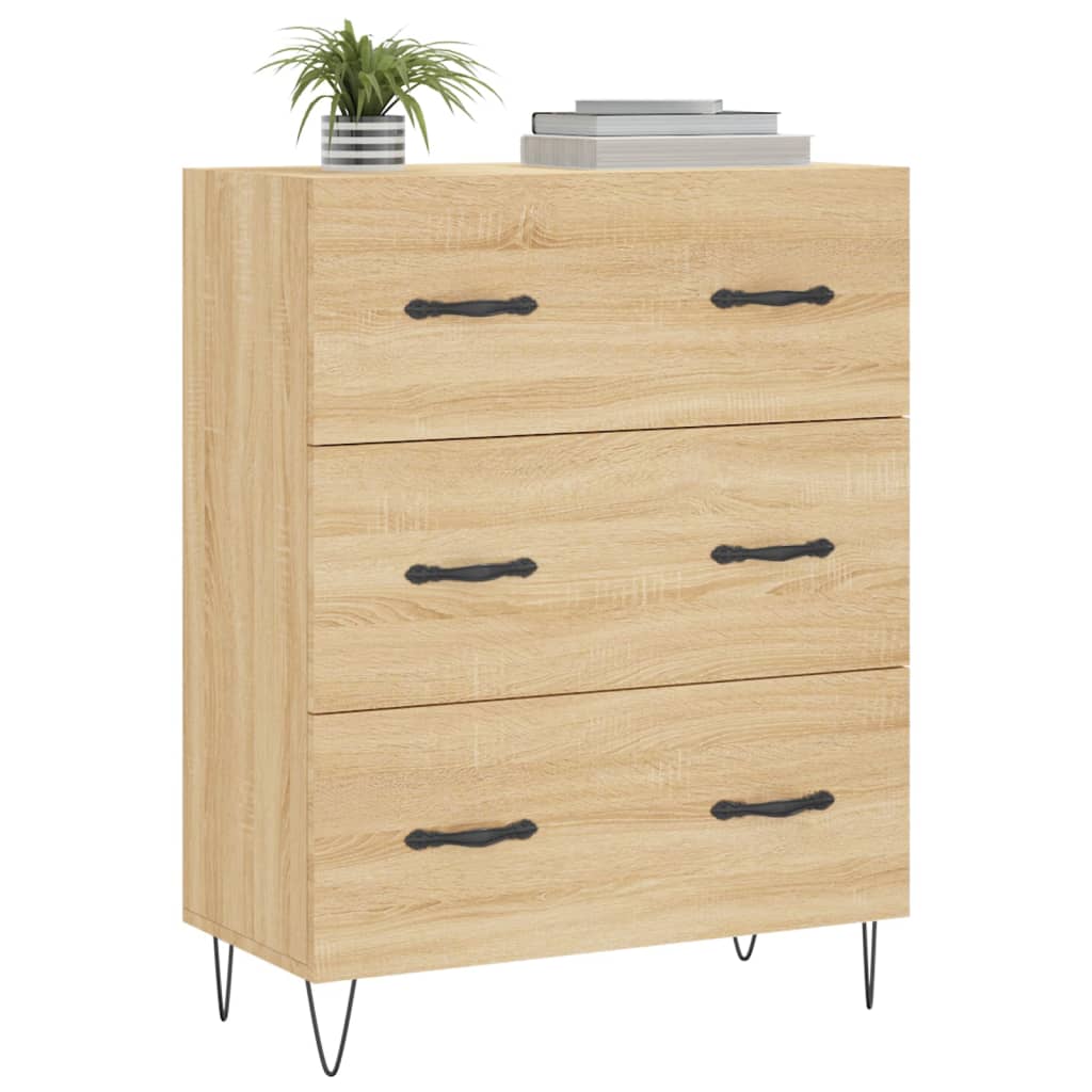 Sideboard Sonoma-Eiche 69,5x34x90 cm Holzwerkstoff