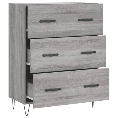 Sideboard Grau Sonoma 69,5x34x90 cm Holzwerkstoff