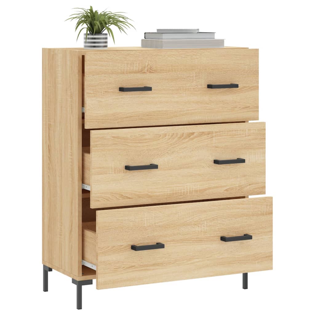 Sideboard Sonoma-Eiche 69,5x34x90 cm Holzwerkstoff