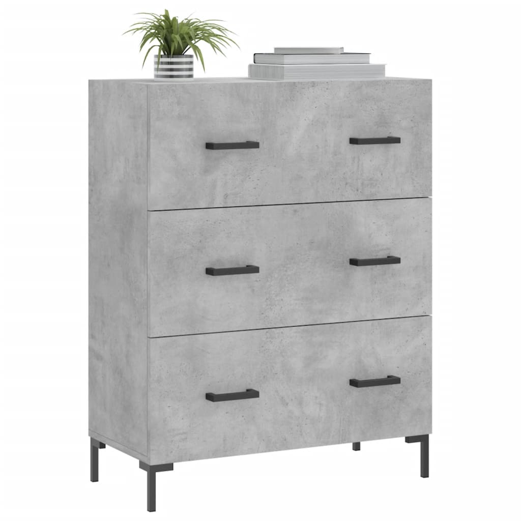 Sideboard Betongrau 69,5x34x90 cm Holzwerkstoff