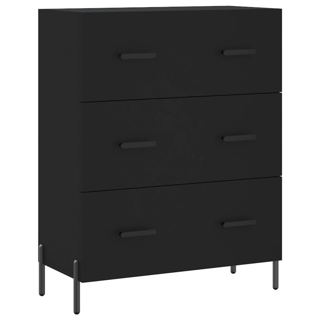 Sideboard Schwarz 69,5x34x90 cm Holzwerkstoff