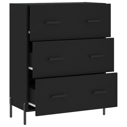 Sideboard Schwarz 69,5x34x90 cm Holzwerkstoff