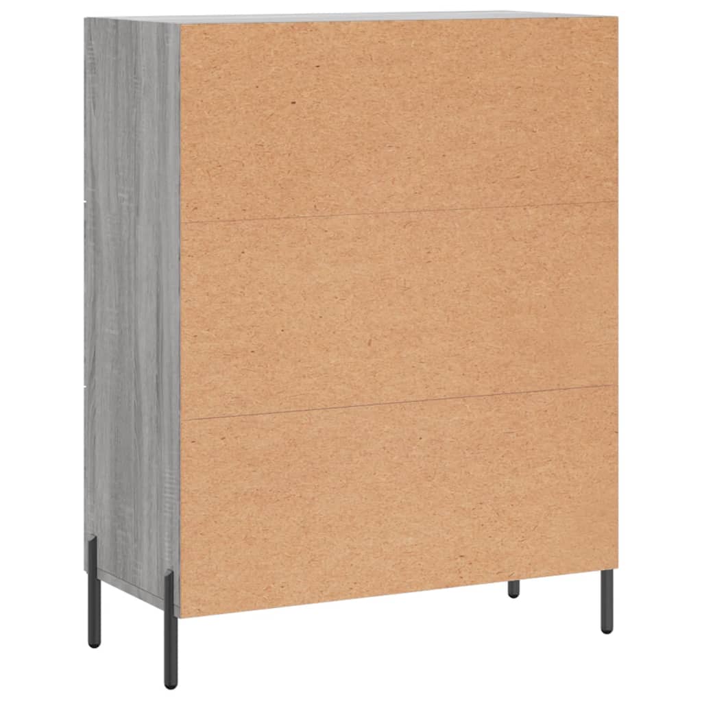 Sideboard Grau Sonoma 69,5x34x90 cm Holzwerkstoff