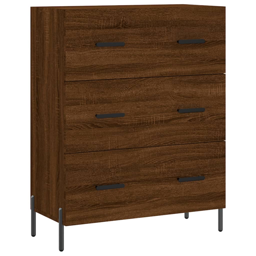 Sideboard Braun Eichen-Optik 69,5x34x90 cm Holzwerkstoff