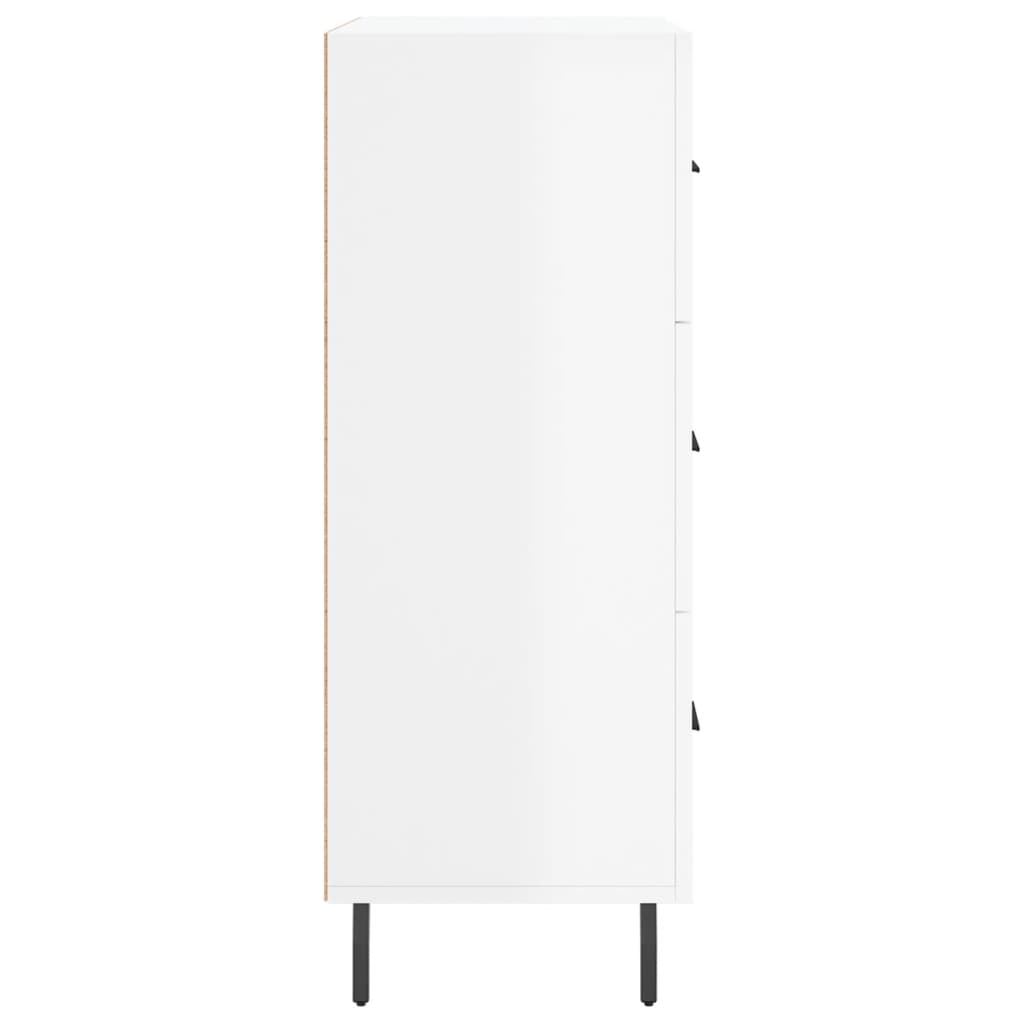 Sideboard Hochglanz-Weiß 69,5x34x90 cm Holzwerkstoff