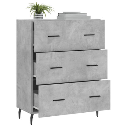 Sideboard Betongrau 69,5x34x90 cm Holzwerkstoff