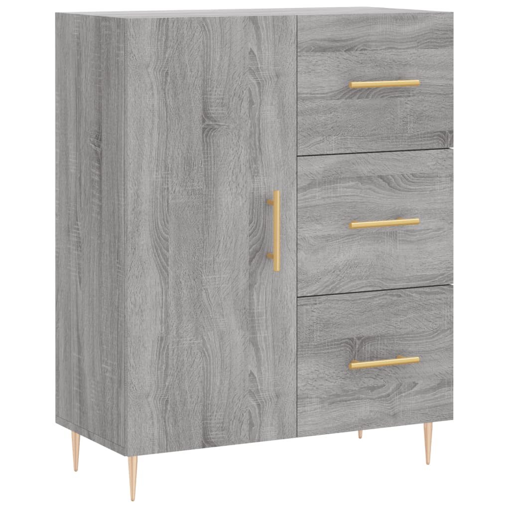 Sideboard Grau Sonoma 69,5x34x90 cm Holzwerkstoff