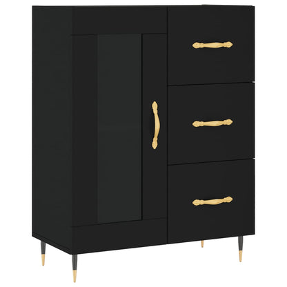 Sideboard Schwarz 69,5x34x90 cm Holzwerkstoff