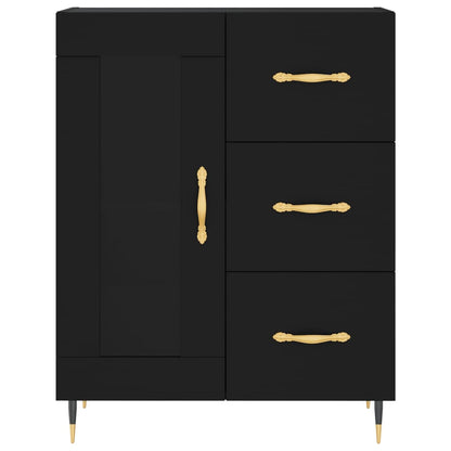 Sideboard Schwarz 69,5x34x90 cm Holzwerkstoff