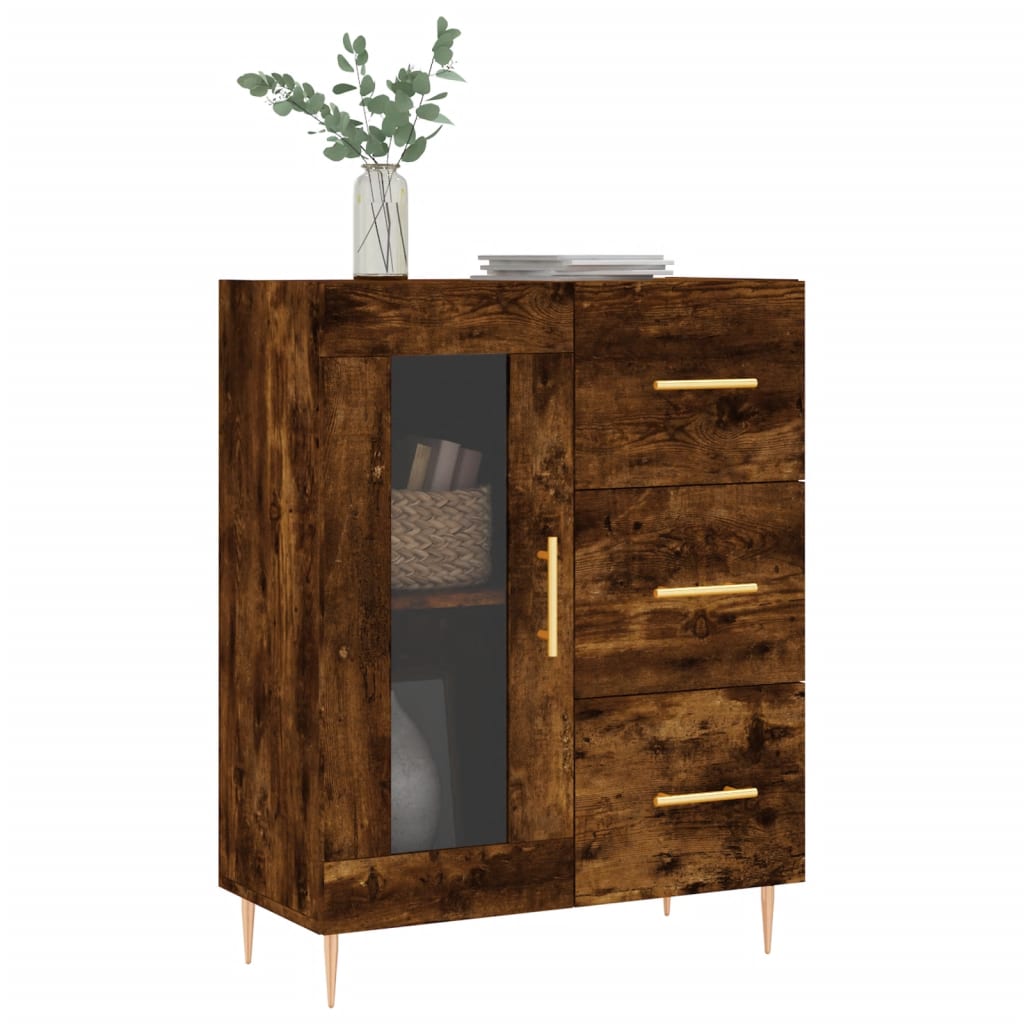 Sideboard Räuchereiche 69,5x34x90 cm Holzwerkstoff