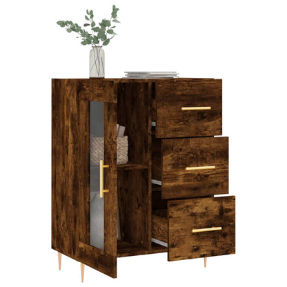 Sideboard Räuchereiche 69,5x34x90 cm Holzwerkstoff