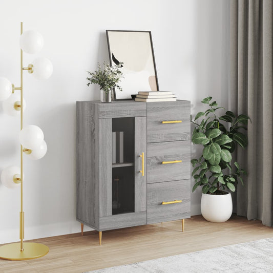 Sideboard Grau Sonoma 69,5x34x90 cm Holzwerkstoff