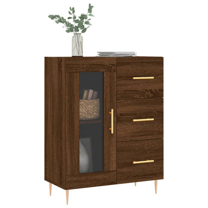 Sideboard Braun Eichen-Optik 69,5x34x90 cm Holzwerkstoff