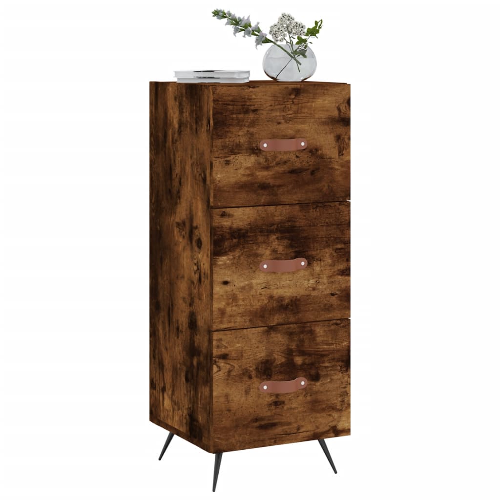 Sideboard Räuchereiche 34,5x34x90 cm Holzwerkstoff