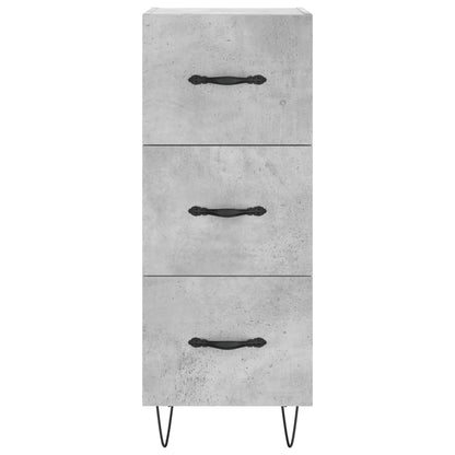 Sideboard Betongrau 34,5x34x90 cm Holzwerkstoff