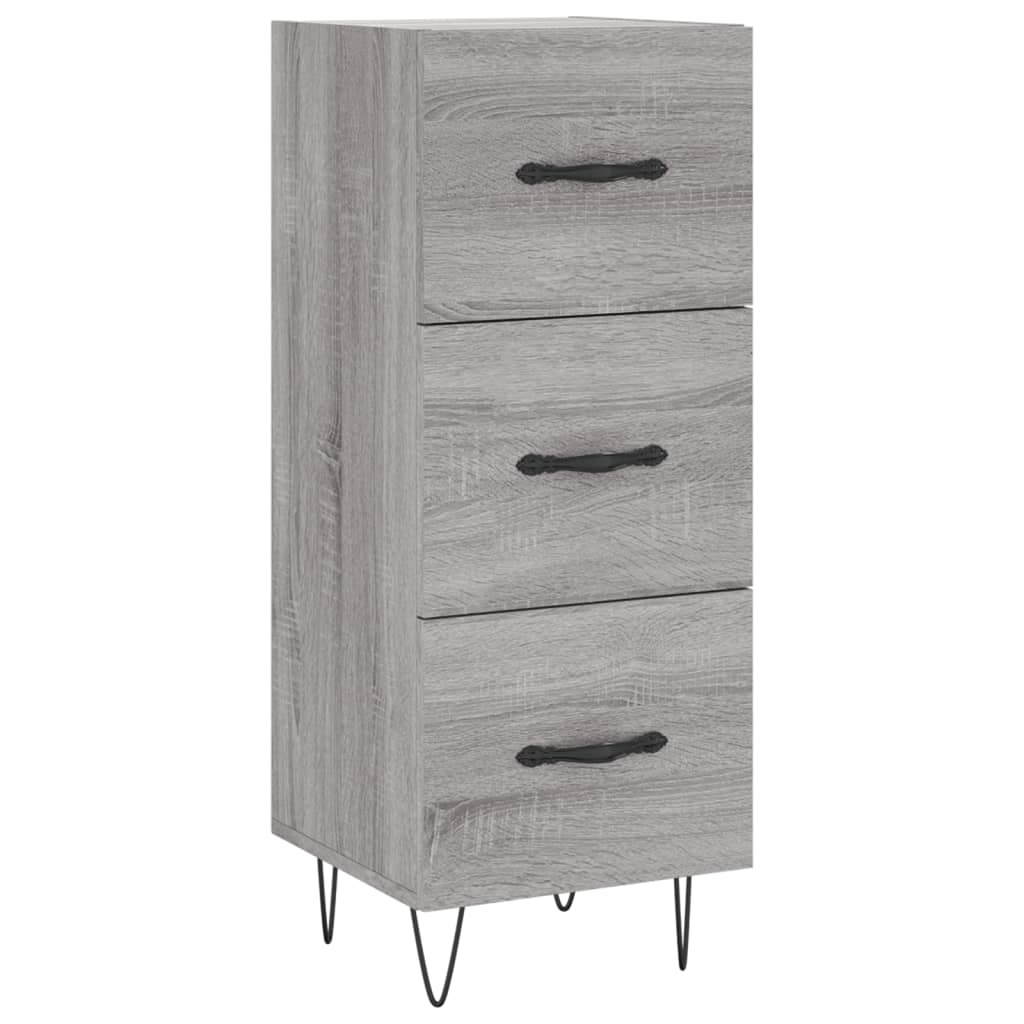 Sideboard Grau Sonoma 34,5x34x90 cm Holzwerkstoff