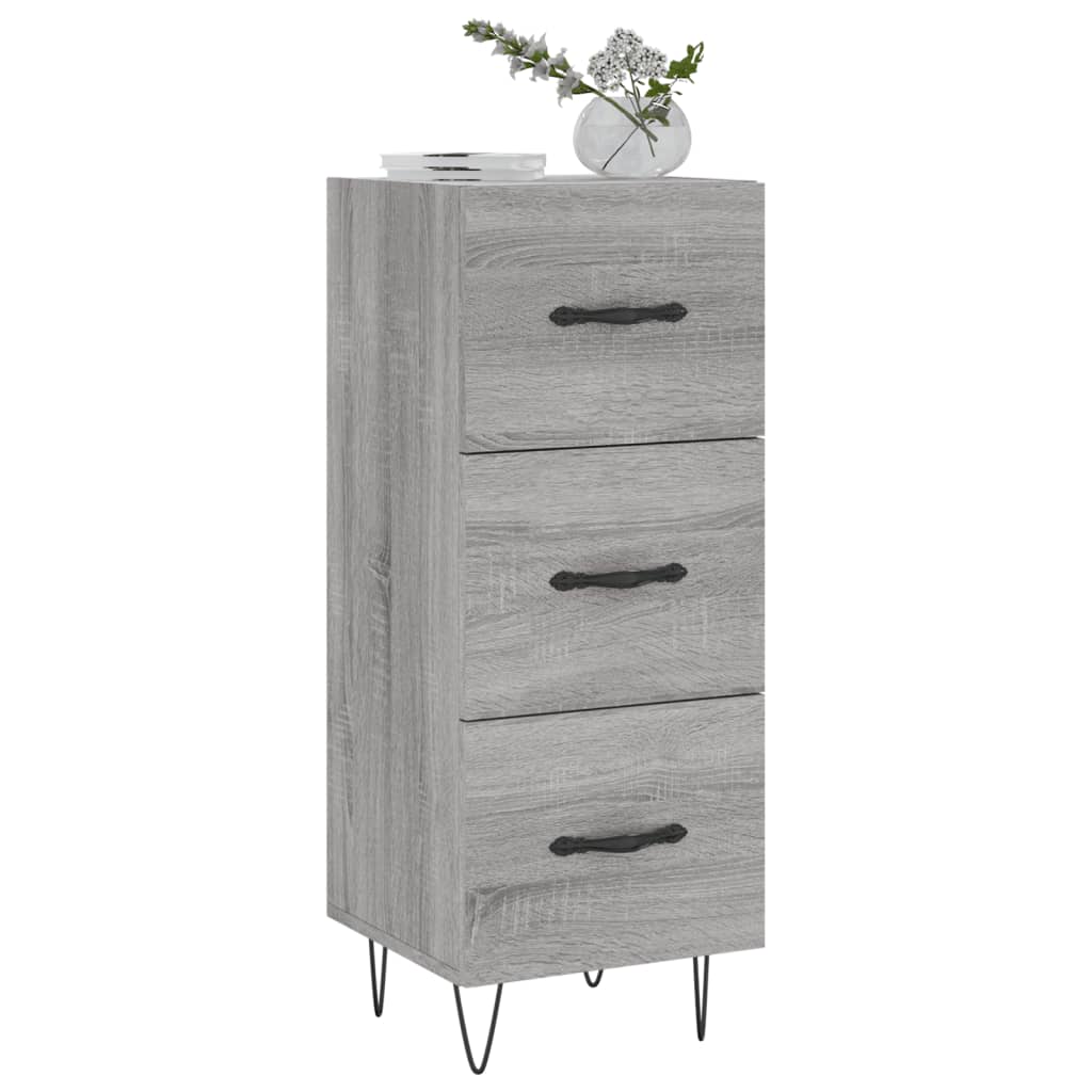 Sideboard Grau Sonoma 34,5x34x90 cm Holzwerkstoff