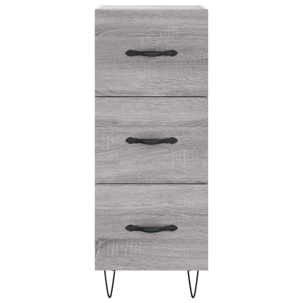 Sideboard Grau Sonoma 34,5x34x90 cm Holzwerkstoff