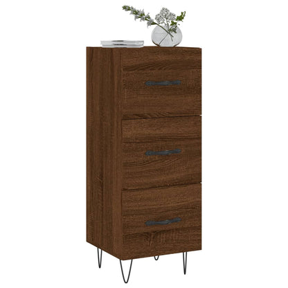 Sideboard Braun Eichen-Optik 34,5x34x90 cm Holzwerkstoff