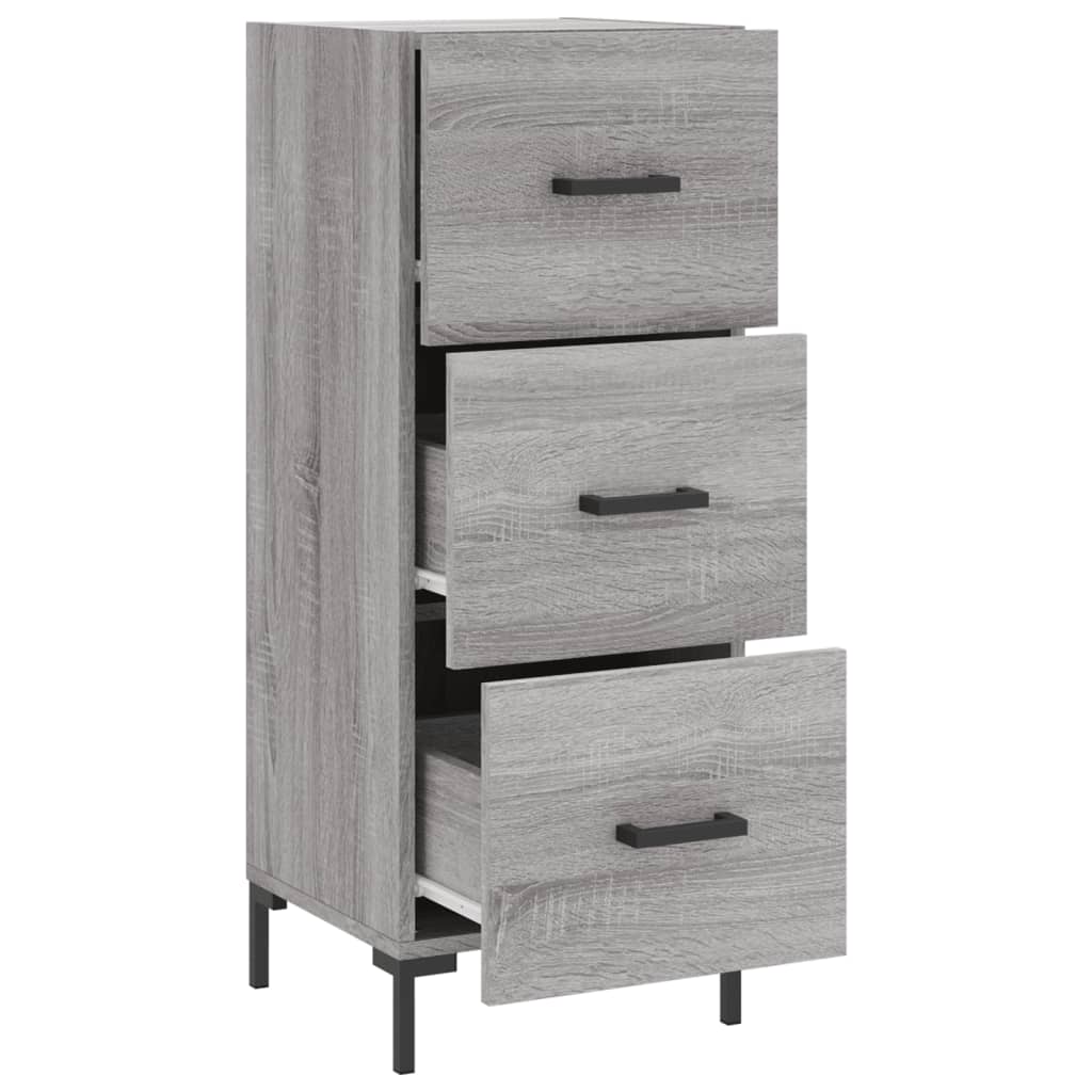 Sideboard Grau Sonoma 34,5x34x90 cm Holzwerkstoff