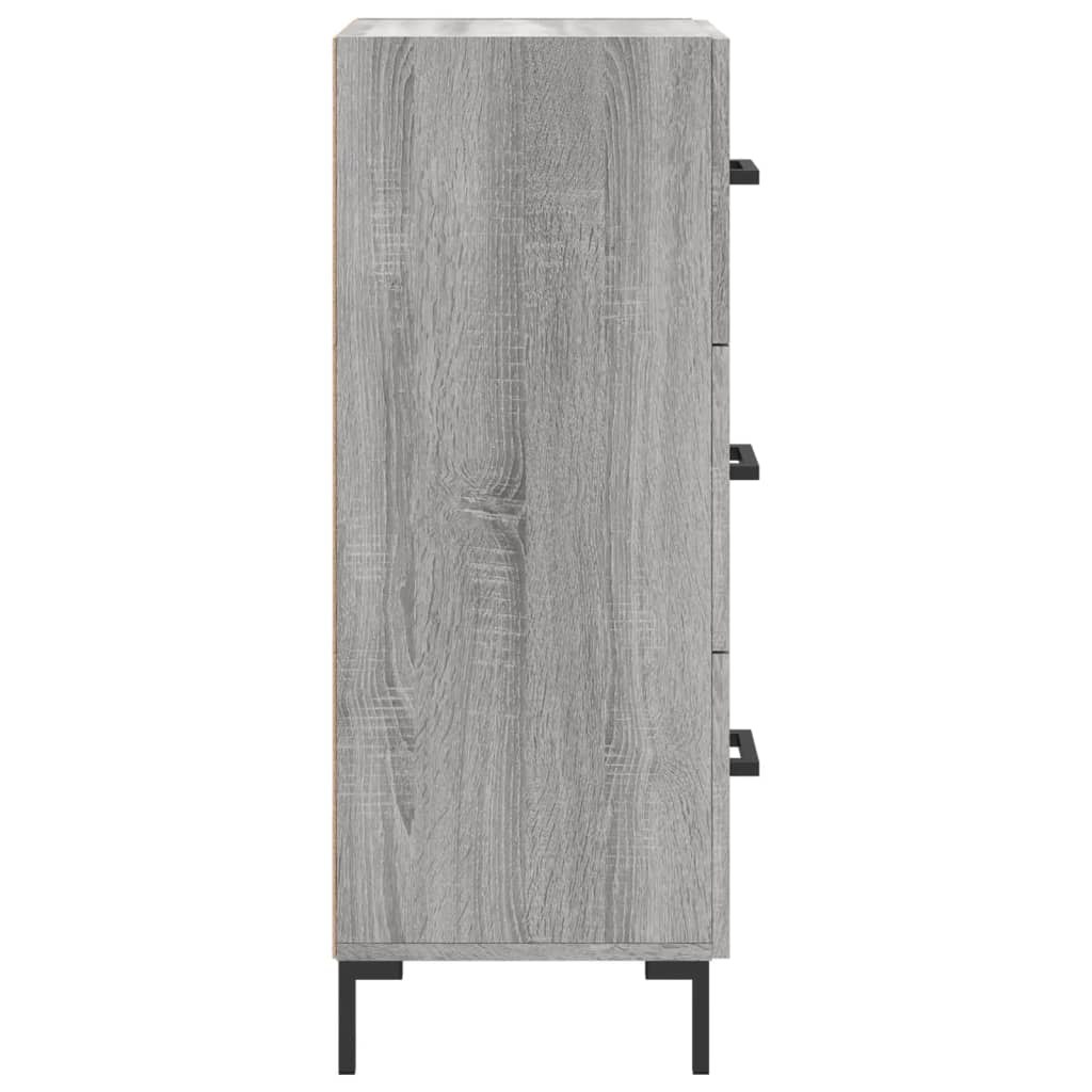 Sideboard Grau Sonoma 34,5x34x90 cm Holzwerkstoff