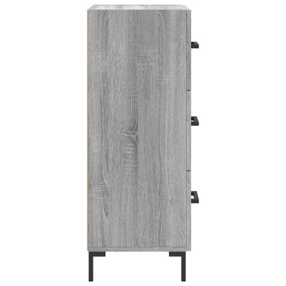 Sideboard Grau Sonoma 34,5x34x90 cm Holzwerkstoff