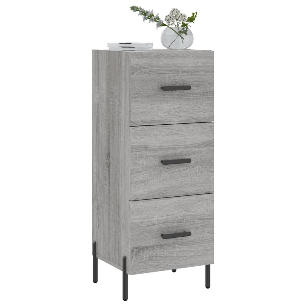 Sideboard Grau Sonoma 34,5x34x90 cm Holzwerkstoff