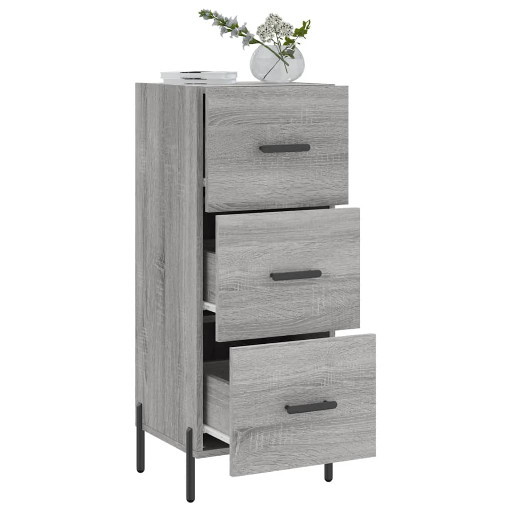 Sideboard Grau Sonoma 34,5x34x90 cm Holzwerkstoff