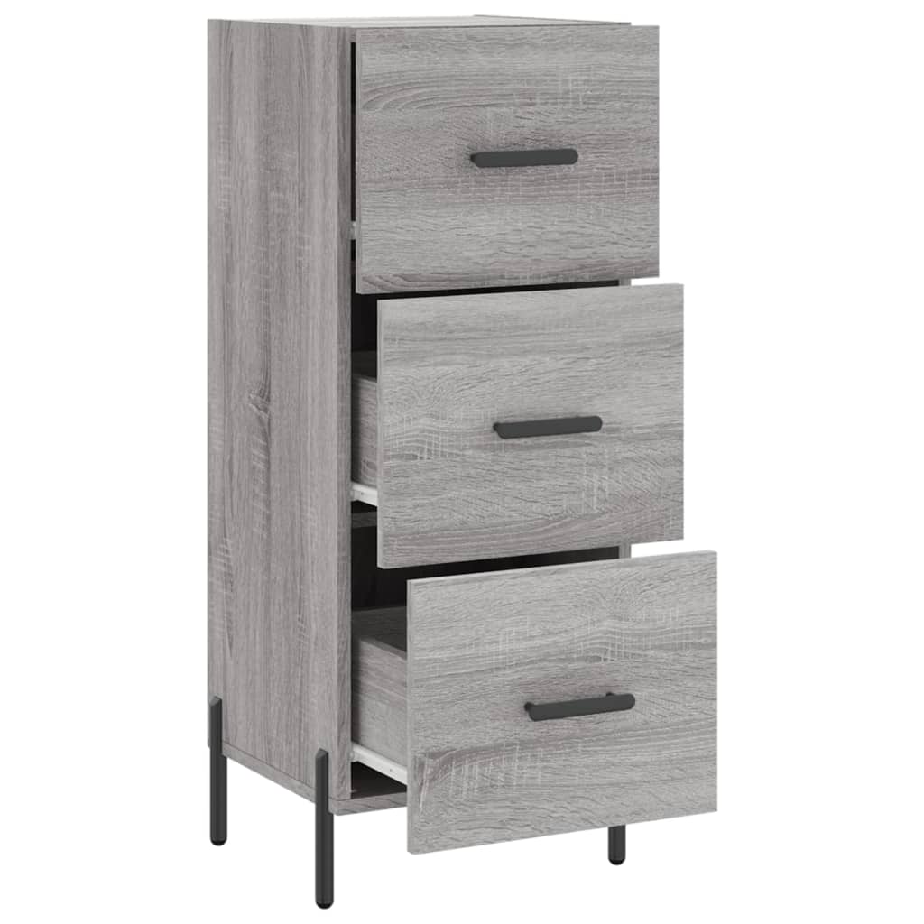 Sideboard Grau Sonoma 34,5x34x90 cm Holzwerkstoff