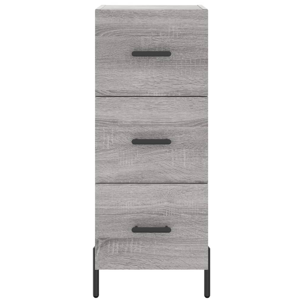 Sideboard Grau Sonoma 34,5x34x90 cm Holzwerkstoff